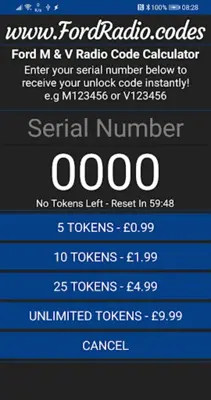 Ford M & V Serial Calculator android App screenshot 0