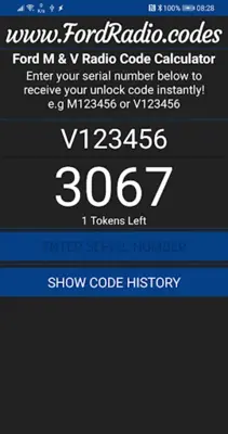 Ford M & V Serial Calculator android App screenshot 1