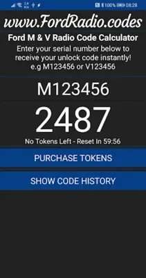 Ford M & V Serial Calculator android App screenshot 2